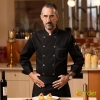 2025 US fashion meat store double breasted restaurant chef jacket Color Black