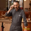2022 long sleeve side opening sleeve double breasted chef jacket coat cooking uniform