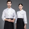 Hot sale Europe restaurant chef jacket imporved fabric chef uniform Color White