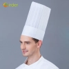 high quality plant fiber disposable chef hat paper hat 29cm round top