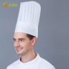 plant fiber black disposable chef hat  23cm round top paper hat