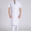 short sleeve tourn over collar doctor jacket coat medical hospital uniform