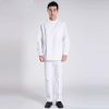 side open male nurse doctor uniform working blouse coat uniform discount Color White