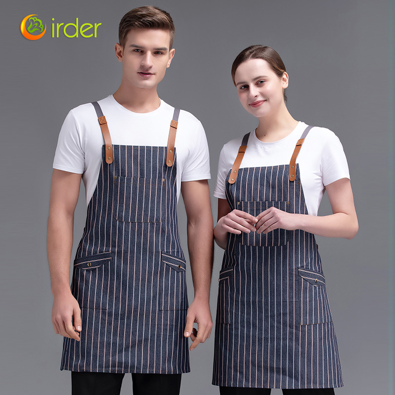 good fabric cafe bar waitress waiter work apron halter apron
