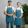 europe design halter long denim apron restaurant chef apron housekeeping apron