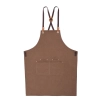 2023 europe halter denim apron restaurant chef apron cooking apron