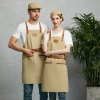 europe design halter long denim apron restaurant chef apron housekeeping apron Color Color 14
