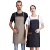 peacock-blue women apron work apron waiter apron