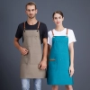 peacock-blue women apron work apron waiter apron