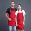 solid halter apron water proof long apron