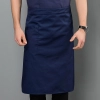 solid knee length chef apron waiter apron housekeeping apron Color Navy Blue
