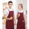 stripes strap high quality halter apron housekeeping apron waiter apron