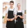 stripes strap high quality halter apron housekeeping apron waiter apron