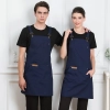 Europe America hot sale dual pocket restaurant cold drink store staff halter apron