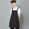 black halter apron for waiter restaurant milk store
