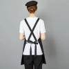 black halter apron for waiter restaurant milk store
