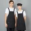 black halter apron for waiter restaurant milk store