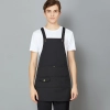 black halter apron for waiter restaurant milk store