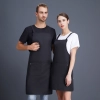 solid color cheap apron waiter apron housekeeping work apron Color Black
