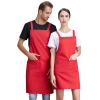 solid color cheap apron waiter apron housekeeping work apron