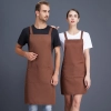 solid color cheap apron waiter apron housekeeping work apron Color Coffee