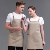 fashion khaki adjustable halter apron long apron