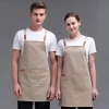 fashion khaki adjustable halter apron long apron