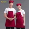 fashion khaki adjustable halter apron long apron Color Red