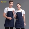 fashion khaki adjustable halter apron long apron Color denim blue