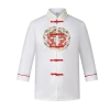 Chinese National characteristics chef blouse jacket Chinese food restaurant uniform Color White