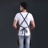 Fance Restaurant contrast pocket waiter waiter work apron halter apron
