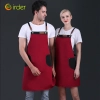 Fance Restaurant contrast pocket waiter waiter work apron halter apron