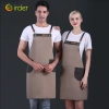 Fance Restaurant contrast pocket waiter waiter work apron halter apron