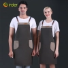 Fance Restaurant contrast pocket waiter waiter work apron halter apron Color dim grey