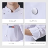 unisex design restaurant food kitchen chef uniform blouse jacket