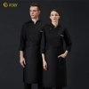 unisex design restaurant food kitchen chef uniform blouse jacket Color Black