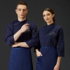 2022 Fall Collection right open long sleeve chef coat work uniform