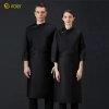 2025 Fall Collection right open long sleeve chef coat work uniform Color Black