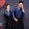 casual loose denim jacket for chef uniform coat