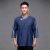 casual loose denim jacket for chef uniform coat