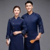 special design camouflage style chef coat jacket chef uniform Color Navy Blue