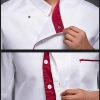fashion 2022 new bright hem Asian restaurant chef jacket chef uniform