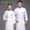 fashion 2022 new bright hem Asian restaurant chef jacket chef uniform