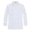 double breasted refeer collar chef coat chef uniform Color White