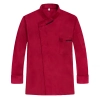 autumn winter design bakery staff jacket uniform Color Red