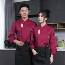 high quality fashion female chef work coat jacket men chef uniform