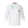 high quality fashion female chef work coat jacket men chef uniform Color White