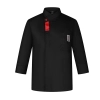 high quality fashion female chef work coat jacket men chef uniform Color Black