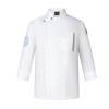 candy button long sleeve chef jacket baker uniform Color White
