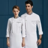 new design young male chef restaurant chef staff uniform Color White